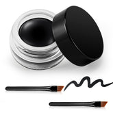 Delineador gel negro Erinde en envase, delineado preciso y duradero.