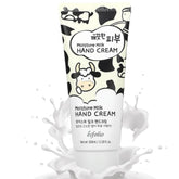 Esfolio crema de manos con extracto de proteína de leche para hidratación nutritiva.