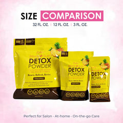 Esha Braid N Slay polvo desintoxicante, dosificación precisa para mezclar con agua tibia.