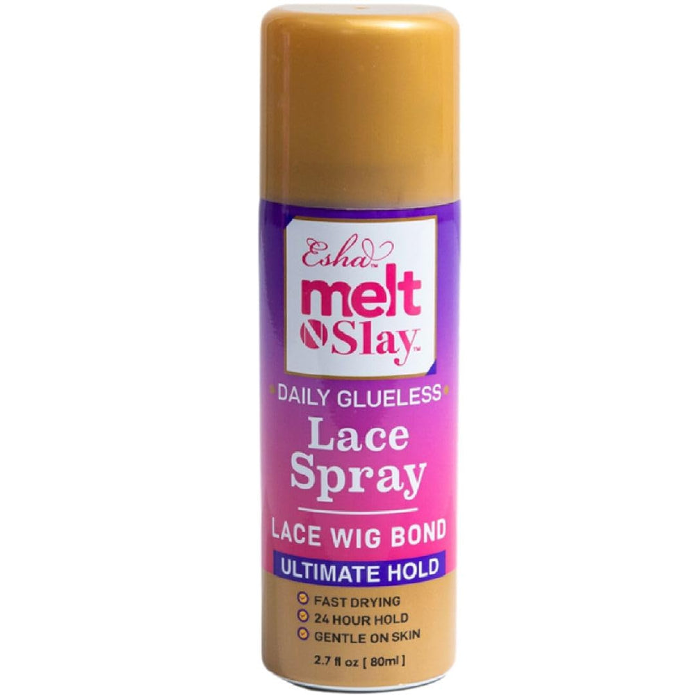 Esha MELT N SLAY, encaje con bote de 80 ml, fijación duradera para todo el día.