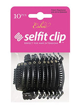 Esha Selfit Clip para extensiones natural negro, fijación rápida para peinado.