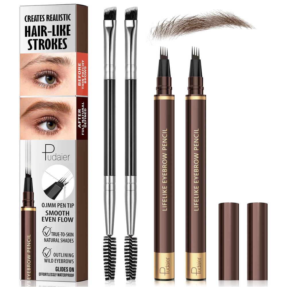Espoce cejas microblading 4 puntas para trazos precisos de aspecto natural durante todo el día.
