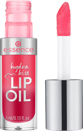 essence Hydra Kiss Lip Oil brillo alto para labios hidratados y radiantes.