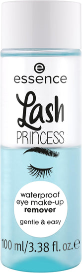 Desmaquillante de ojos Lash Princess impermeable de essence, elimina maquillaje resistente con suavidad.