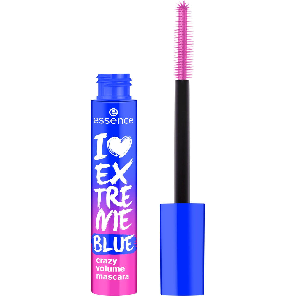 essence máscara azul extremo para pestañas audaces y vibrantes