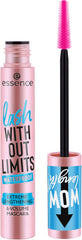 essence Lash Without Limits con cepillo flexible para aplicación precisa.