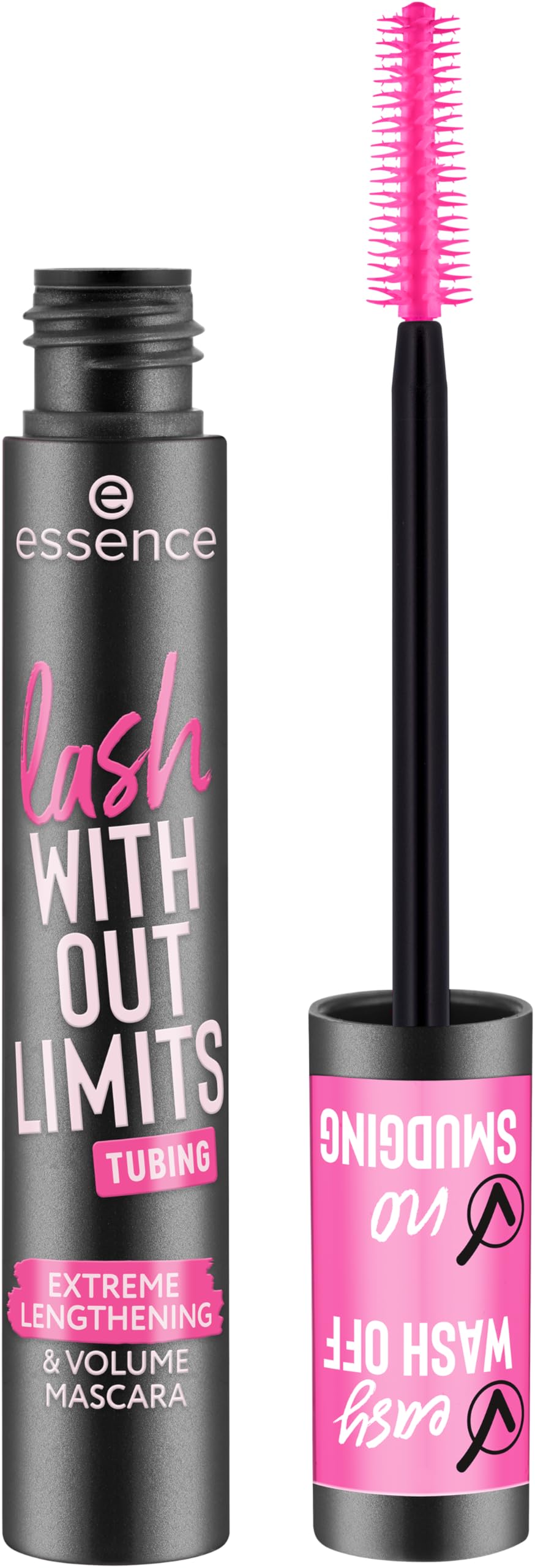 essence Lash Without Limits ofrece aplicación precisa para pestañas, definición notable.