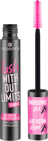 essence Lash Without Limits ofrece aplicación precisa para pestañas, definición notable.