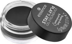 eyeliner gel essence Stay & Play negro en empaque compacto para delineado duradero