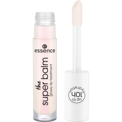 essence Super Balm Glossy Lip Treatment, aplicador chubby para labios suaves y uniformes