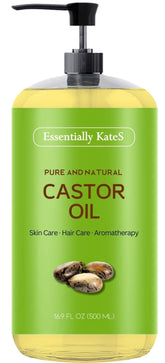 Essentially KateS aceite de ricino en botella para hidratación capilar.