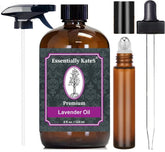 Aceite de lavanda Essentially KateS, botella con gotero de vidrio para aromaterapia en casa