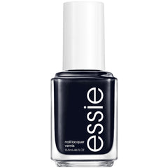 Esmalte essie After School Boy Blazer en botella, acabado azul negro intenso para estilo sofisticado.
