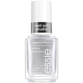 Essie Nail Art Studio Cosmic Chrome: botella con acabado plateado suave para uso en casa