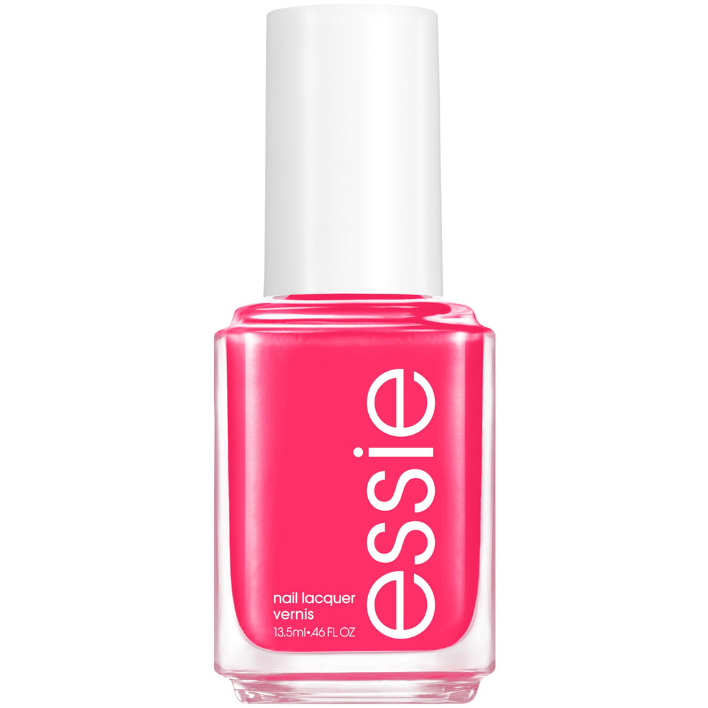 essie: botella de laca rosa cremosa para un acabado uniforme.