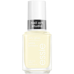 Essie Buttercup Jelly: botella de esmalte amarillo translúcido para un acabado suave.