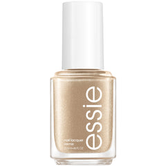 Esmalte Essie Nail Polish Good As Gold, dorado metalizado, brillo duradero para uñas.