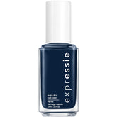 Esmalte essie expressie azul marino con secado rápido, ideal para manicura exprés.