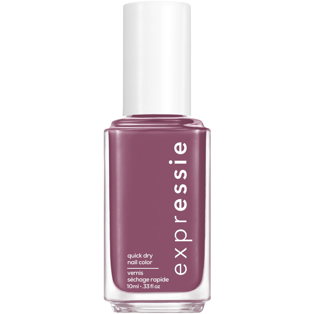 essie expressie, bote de esmalte secado rápido en tono mauve para uñas