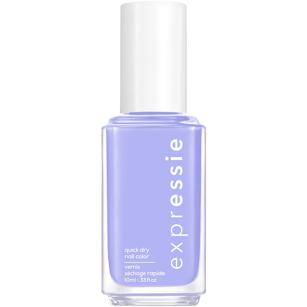 Essie Expressie Sk8 con Destiny, tono lila brillante para uñas, look rápido