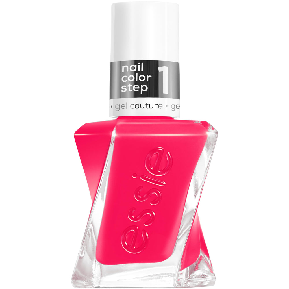 Esmalte essie Gel Couture rosa brillante para color duradero sin lámpara UV.