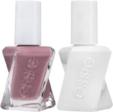 essie Gel Couture, botella en tono taupe suave, ideal para un look elegante diario.