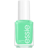 Essie laca de uñas verde peculiar para manicura moderna y cobertura uniforme.