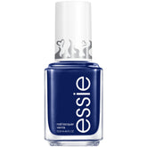 essie License To Thrill en botella, tono azul cobalto para acabado intenso.