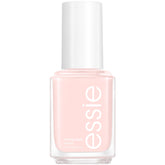 essie Mademoiselle: rosa translúcido con brillo para uñas elegantes.