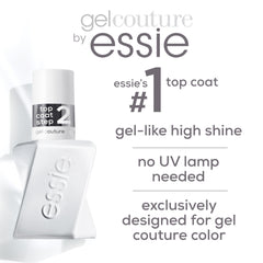 Essie Gel Couture se retira con quitaesmalte común sin frotar ni raspar.