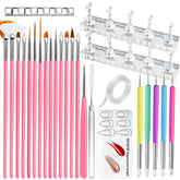 ESUOHYM soporte uñas base ampliada: estabilidad adicional para fijar uñas postizas.