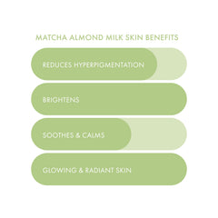 ESW Beauty Matcha Almond Milk, ingredientes de matcha para despertar la piel.