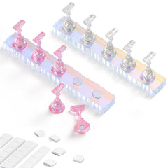 Etercycle base Aurora acrílica para exhibir uñas.
