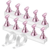 Soporte Etercycle para uñas acrílicas con base magnética, ideal para practicar en casa.