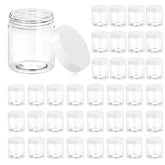 Eternal Moment bote cosmético transparente con tapa blanca, ideal para muestras y viajes.