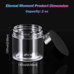 Jarras con sello de aire de Eternal Moment y espuma, para conservar formulaciones sin fugas.