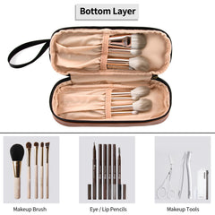 Cierre SBS duradero en la bolsa de maquillaje Ethereal.