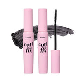 ETUDE Curl Fix Mascara packaging highlights a vegan-certified formula.