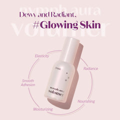 ETUDE Nymph Aura Volumer ofrece brillo natural que realza la base.