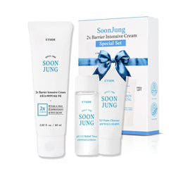 ETUDE SoonJung 2x Intensive Cream pack shows rich texture for calm, hydrated skin.