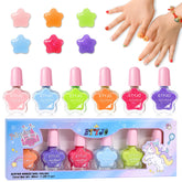 Etyjo esmalte para niños con 6 colores candy en botella, seguro para manos pequeñas.