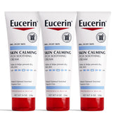 Eucerin Crème apaisante pour le corps, tube de 8 oz, pack de 3, hydratation durable
