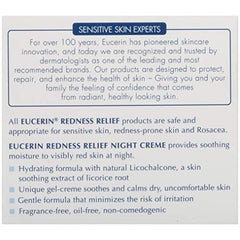 Envase frasco crema nocturna Eucerin para facilitar la dosificación.