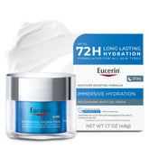 Eucerin Gel Crema Nocturno de Hidratación Inmersiva: textura ligera para hidratación nocturna.