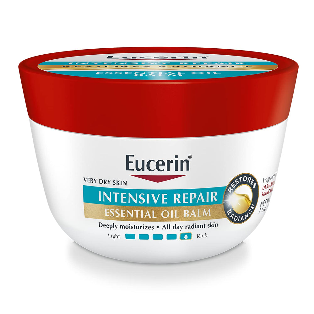Bálsamo Eucerin Intensive Repair en tarro para cuidado diario de piel muy seca