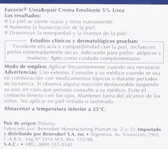 Cuidado para piel seca con Eucerin UreaRepair 5% alivia tirantez.