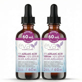 Eva Naturals azelaic acid serum bottle with 10% formula for smoother skin