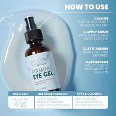 Eva Naturals Gel para ojos suaviza líneas finas alrededor de la mirada