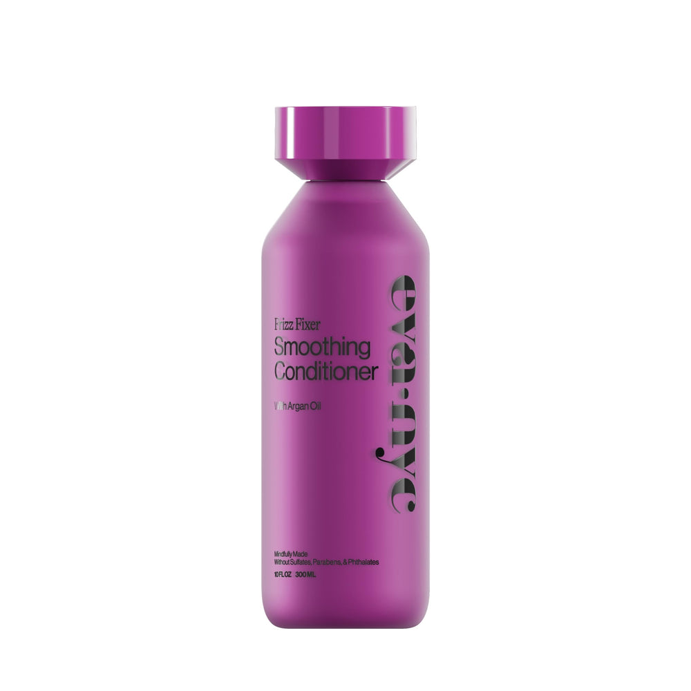 Eva NYC Anti-Frizz Conditioner bottle front promotes smooth, frizz-free hair