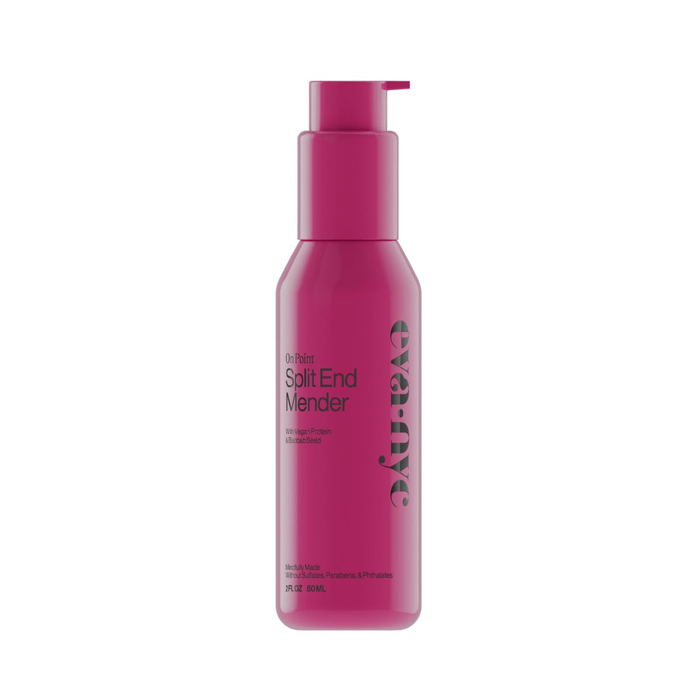 Eva NYC Tratamiento Puntas: botella visible, aroma vainilla y nutrición capilar